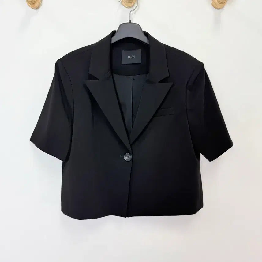 [BUNJANG] Remy Short Sleeve Cropped Jacket / 르뮈 반팔 크롭 자켓