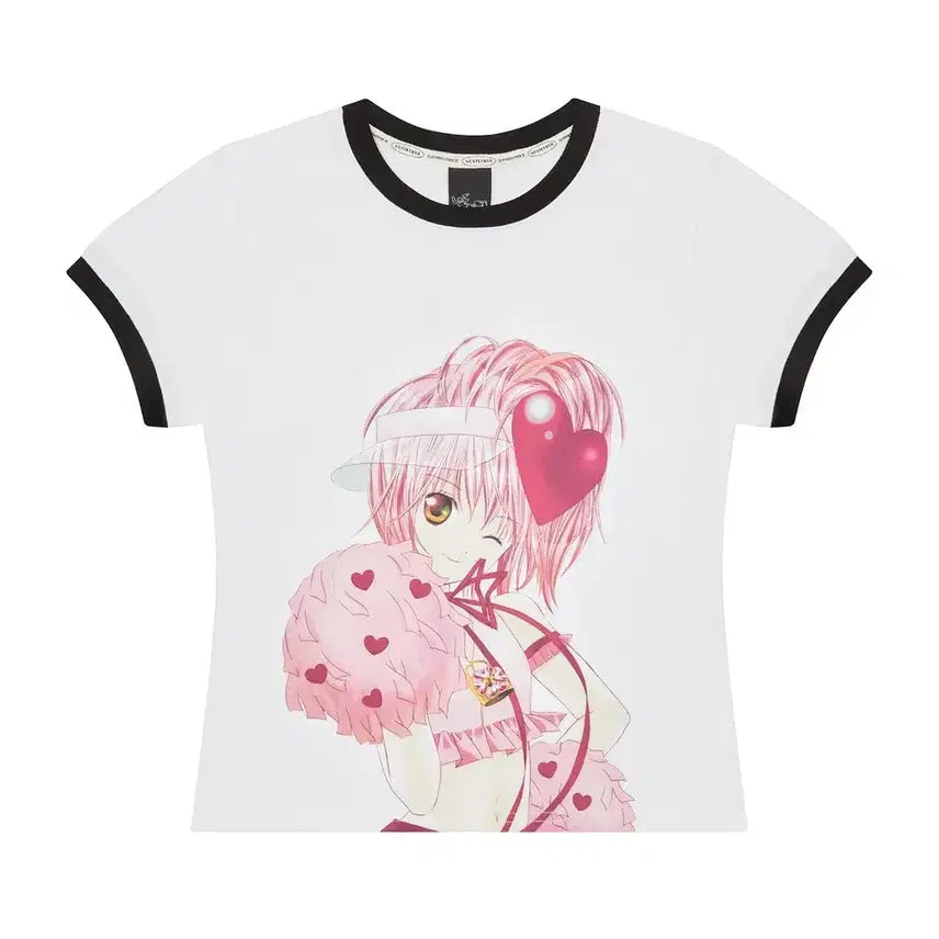 [BUNJANG] Loveistrue x Shugo Chara! Printed T-Shirt / 러브이즈트루 캐캐체 티셔츠 캐릭캐릭체인지