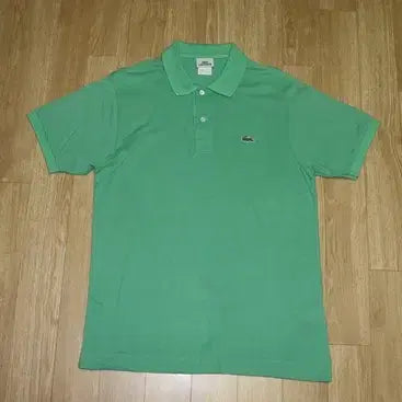 [BUNJANG] Lacoste Green Collar T-Shirt Size 100 / (100)A147. 라코스테/그린 카라티셔츠