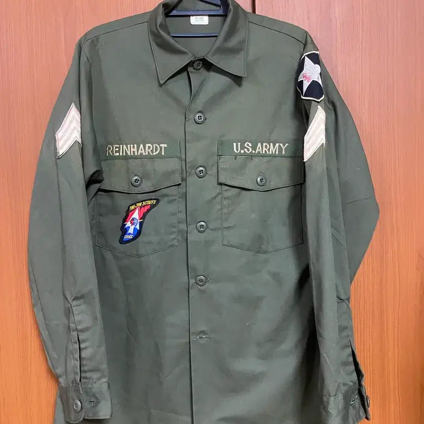 [BUNJANG] MIL U.S. ARMY OG507 Imjin Scout Jacket Size 14 1/2 / [MIL] U.S.ARMY OG507 임진스카웃 자켓 14 1/2 사이즈