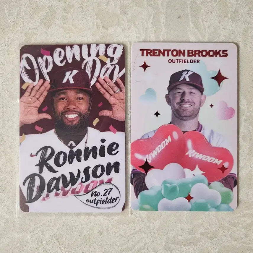 [BUNJANG] Ki-um Brooks Photocard Bundle Set / (일괄금액,개별가능)키움 도슨,브룩스 포카