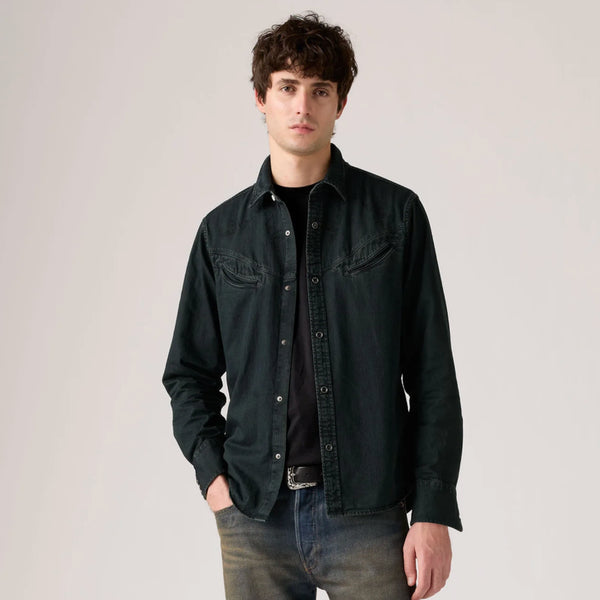 [BUNJANG] Levi's Smiley Western Shirt Black M / 리바이스 스마일리 웨스턴 셔츠 블랙 M