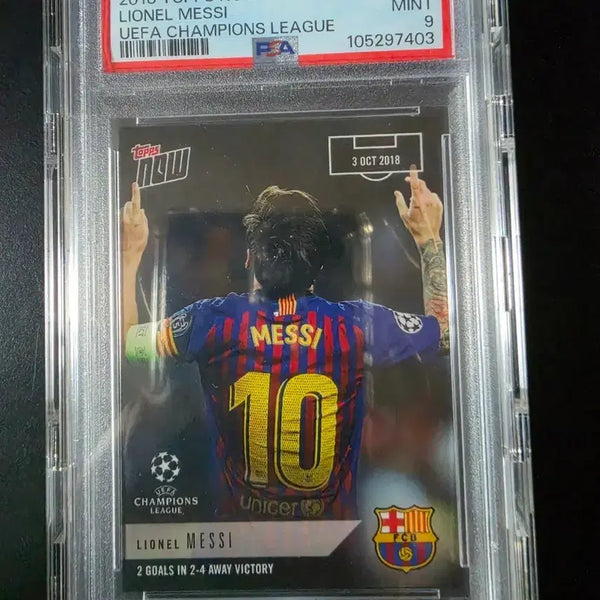 [BUNJANG] Lionel Messi 2018 Topps Now Card PSA 9 / 2018 Topps Now 메시 카드 PSA9