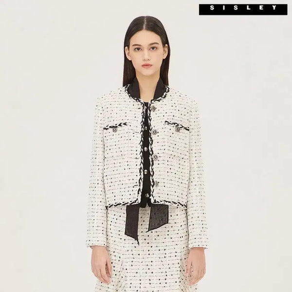 [BUNJANG] Sisley 24 Dahlia Tweed Jabara Jacket / 시슬리(SISLEY)24년 달리아 트위드 자바라 자켓