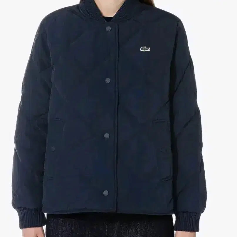 [BUNJANG] Lacoste Women's Reversible Quilted Jacket Size 36 / 라코스테 여성 리버시블 퀄팅 자켓 36사이즈