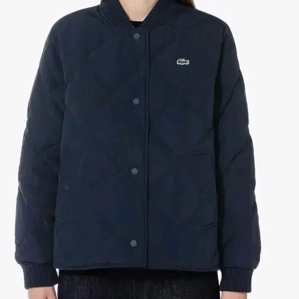 [BUNJANG] Lacoste Women's Reversible Quilted Jacket Size 36 / 라코스테 여성 리버시블 퀄팅 자켓 36사이즈