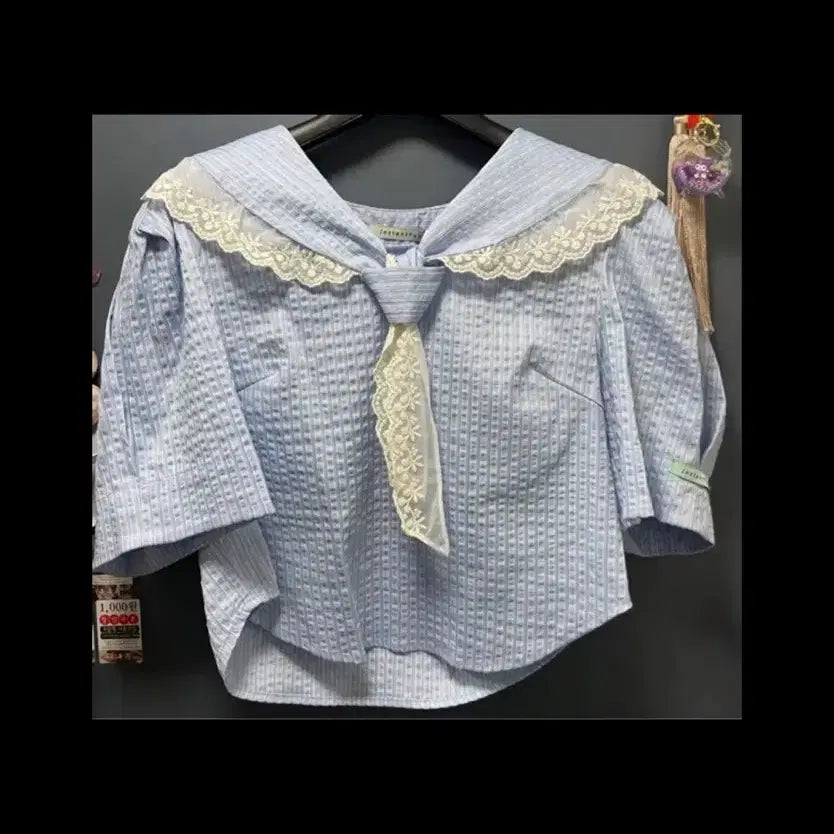 [BUNJANG] INSTANTFUNK Lace Blouse / 인스턴트펑크 레이스 블라우스 ( 시눈 소프트서울 라베르블랑 )