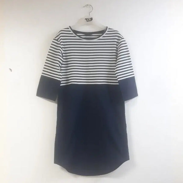 [BUNJANG] COS Knit and Cotton Colorblock Dress / 코스(COS) 니트 앤 코튼 배색 원피스