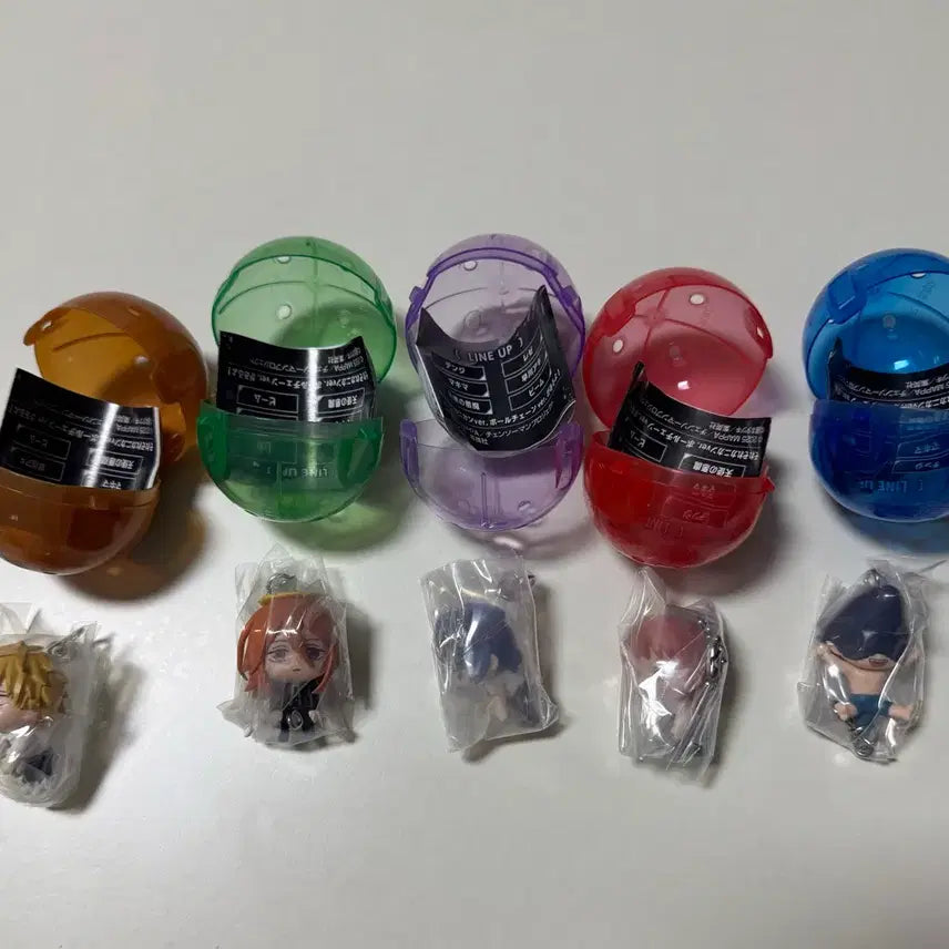 [BUNJANG] Chainsaw Man Gacha Keychain Set (5 Types) / 체인소맨 대롱가챠 키링 5종 일괄 판매