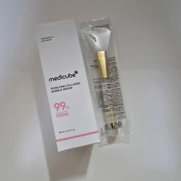 [BUNJANG] MediCube PDRN Pink Collagen Bubble Serum with Jelly Brush / 메디큐브 PDRN 핑크 콜라겐 버블 세럼