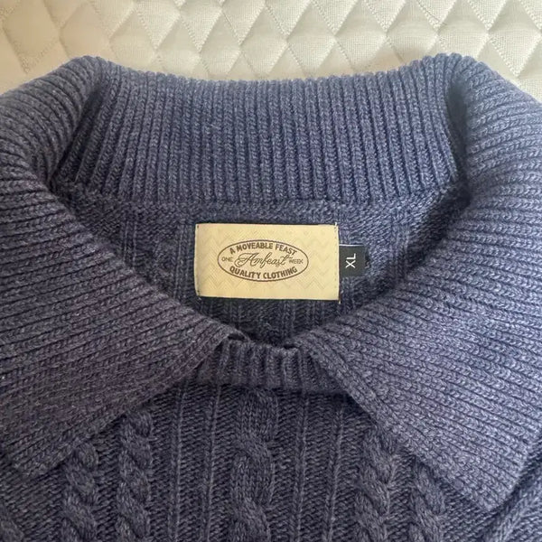 [BUNJANG] Ammost Half Sleeve Cable Knit XL / 암피스트 반팔 케이블 니트 XL