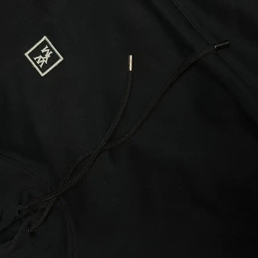[BUNJANG] Wooyoungmi Black Logo Embroidered Hoodie / 우영미 후드티 46사이즈 정품