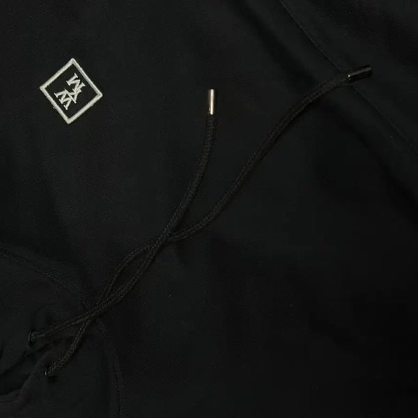 [BUNJANG] Wooyoungmi Black Logo Embroidered Hoodie / 우영미 후드티 46사이즈 정품