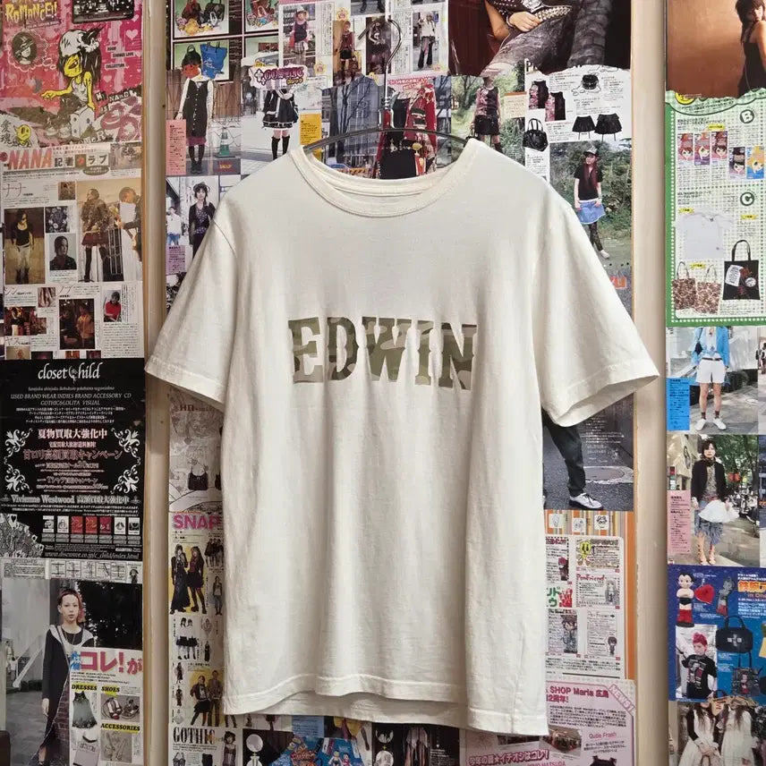 [BUNJANG] Edwin Military Patch Logo Short Sleeve T-Shirt / JPN 에드윈 밀리터리 패치 로고 반팔