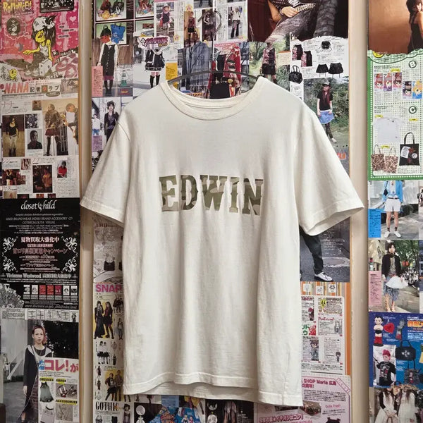 [BUNJANG] Edwin Military Patch Logo Short Sleeve T-Shirt / JPN 에드윈 밀리터리 패치 로고 반팔