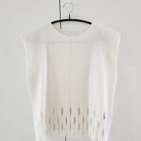 [BUNJANG] Issey Miyake Pleats Please French Sleeve Knit Top / 이세이미야케 미 탑