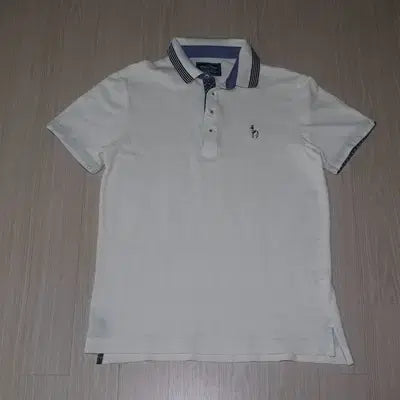 [BUNJANG] Hazzys White Collar T-Shirt Size 100 / (100)A158. 헤지스/화이트 카라티셔츠