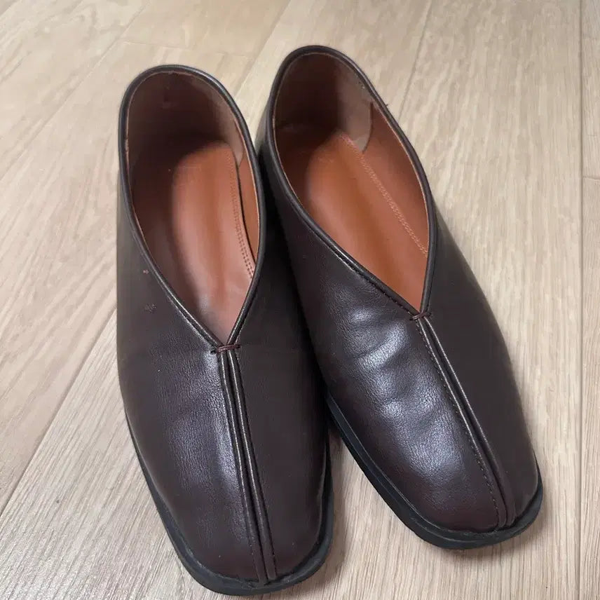 [BUNJANG] Apure Flat Shoes Dark Brown / [230] 에퓨레 플랫슈즈 다크브라운