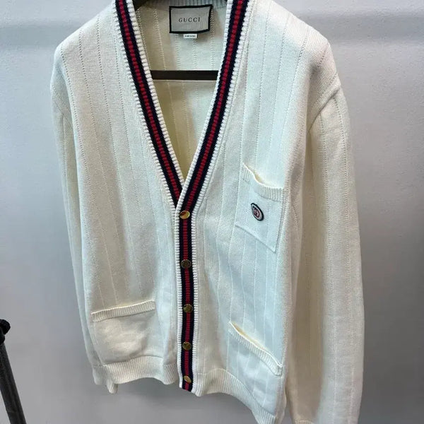 [BUNJANG] Gucci Gold Button Oversized Cardigan / 105) 구찌 금장 오버 가디건