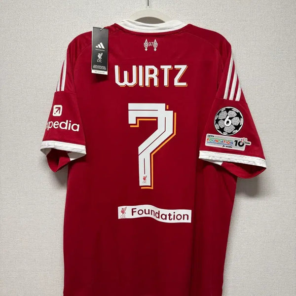 [BUNJANG] Liverpool 25-26 Home No. 7 Wirtz Champions League Authentic Jersey / (새상품) 25-26 리버풀 홈 No.7 비르츠 챔스 정품 유니폼