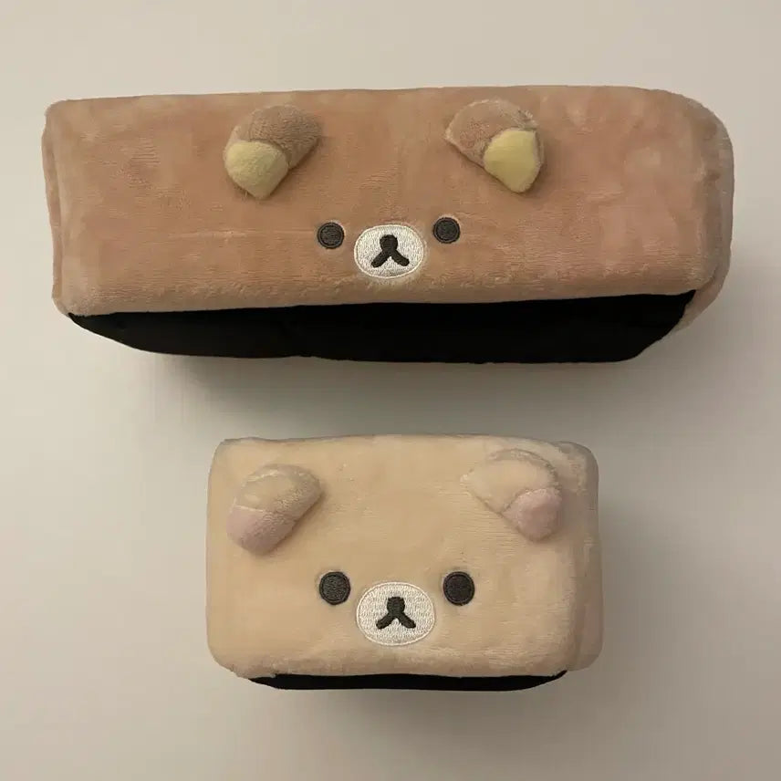 [BUNJANG] Rilakkuma Korilakkuma Face Tray Shelf Organizer Storage Case Set / 리락쿠마 코리락쿠마 인형 얼굴 트레이 선반 정리함 보관함 케이스 세트