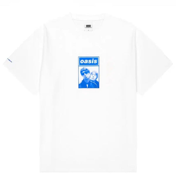 [BUNJANG] Sansan Gear X Oasis Photo T-Shirt White Size 1 / 산산기어 X 오아시스 포토 티셔츠 화이트 1
