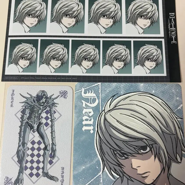 [BUNJANG] Death Note Tunique Collaboration Cafe Nia Photo Booth Ticket Set / 데스노트 투니크 콜라보카페 니아 증명사진 코스터 일괄 증사