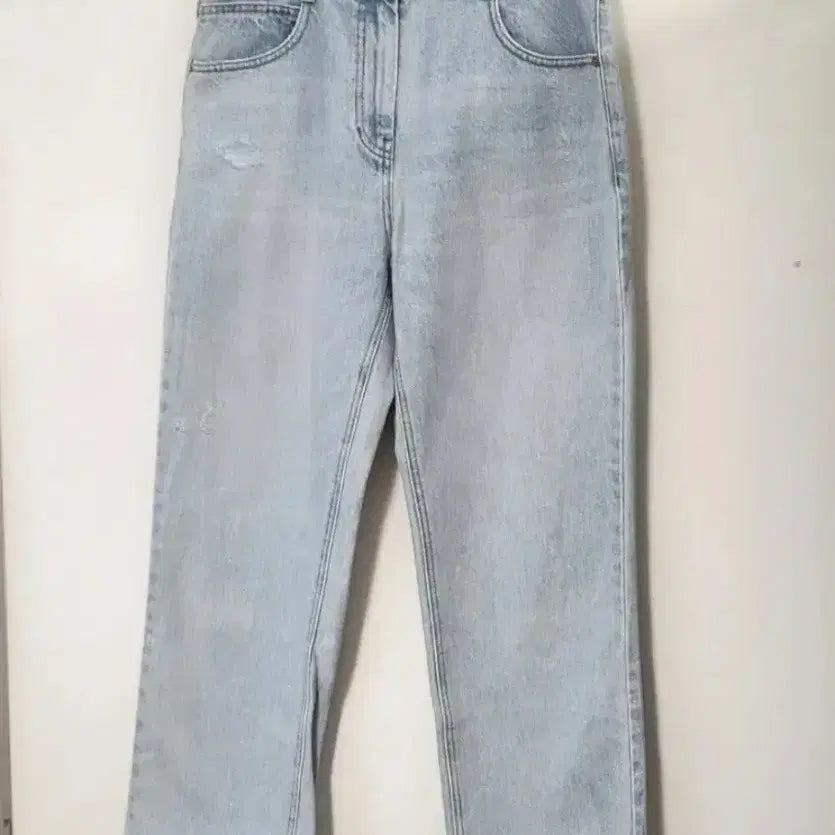 [BUNJANG] Lucky Chouette Light Wash Denim Wide Pants (Size 36) / 럭키슈에뜨 연청 데님 와이드 팬츠 36
