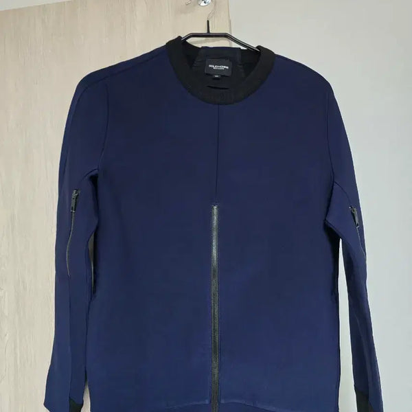 [BUNJANG] Solid Homme 13FW Neoprene Zip-Up Sweatshirt / 솔리드옴므 쏠리드옴므 13FW 네오프렌 집업 맨투맨 컬렉션 라인