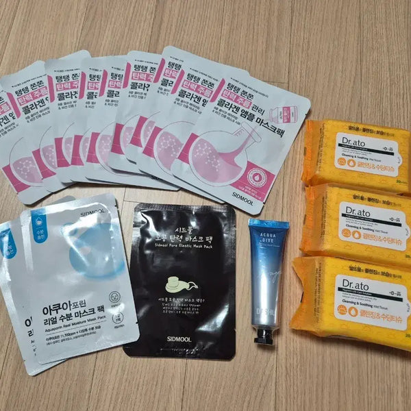 [BUNJANG] Sidmool Skincare Bundle with Dascho Hand Cream & Cleansing Tissues / (일괄 1.9만원)시드물 마스크팩 12장+다슈 핸드크림+클렌징 티슈