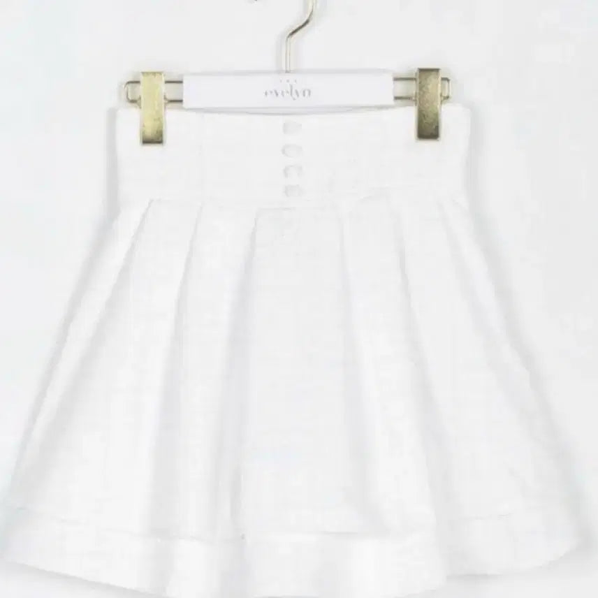 [BUNJANG] Evelyn Double Flare Tweed Skirt White / 에블린 더블 플레어 스커트 트위드 화이트
