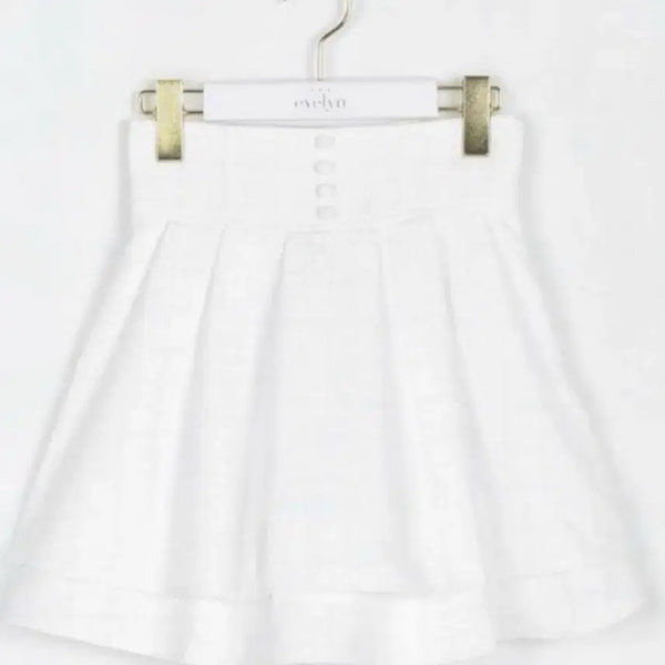 [BUNJANG] Evelyn Double Flare Tweed Skirt White / 에블린 더블 플레어 스커트 트위드 화이트