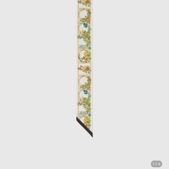 [BUNJANG] Gucci Flora Silk Ribbon Scarf / [정품] 구찌 플로라 실크 리본 스카프