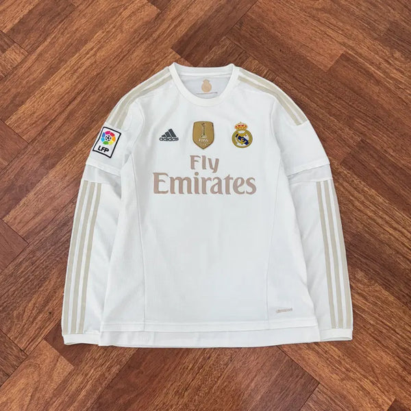[BUNJANG] Adidas Real Madrid 15-16 Home Long Sleeve Jersey / L 아디다스 레알마드리드 15-16 홈 긴팔 유니폼