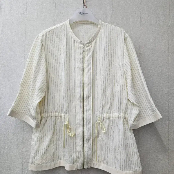 [BUNJANG] Joinus Striped 7/10 Sleeve Zip-Up Jacket Size 95 / 조이너스  칠부소매집업자켓 95