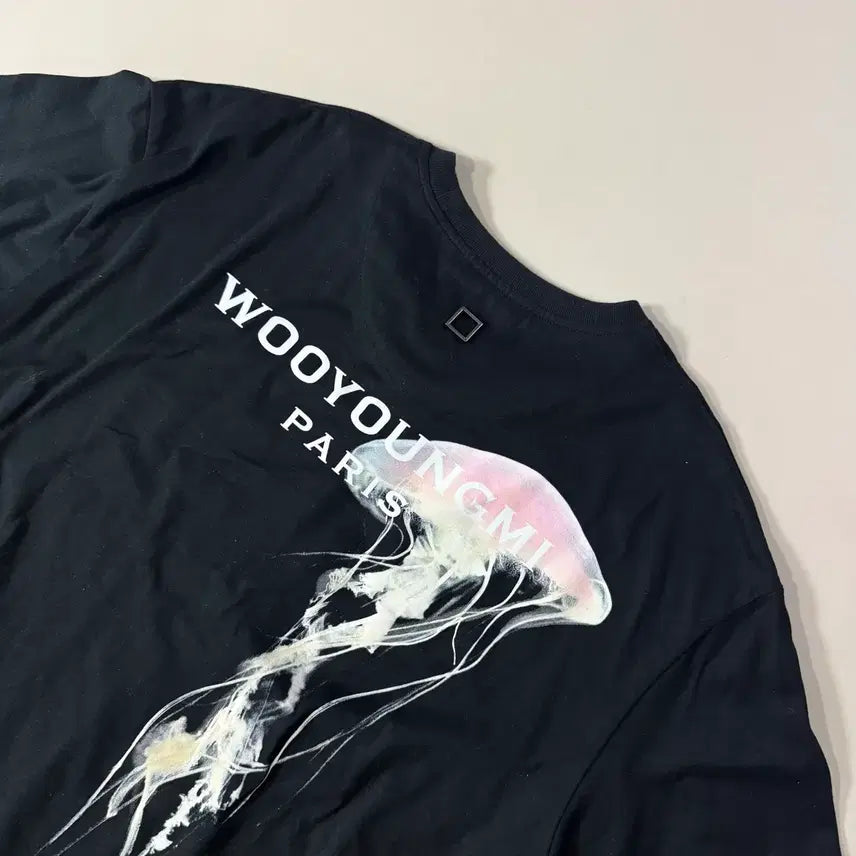 [BUNJANG] Wooyoungmi Jellyfish Back Logo Short Sleeve T-Shirt / [48/당일출고]우영미 젤리피쉬 백로고 반팔