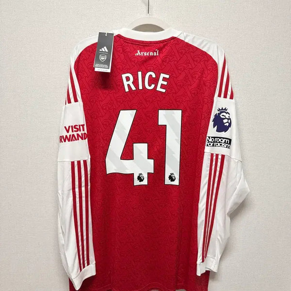 [BUNJANG] Arsenal 25-26 Home Long Sleeve No.41 Rice Authentic Jersey / (새상품) 25-26 아스날 홈 긴팔 No.41 라이스 정품 유니폼