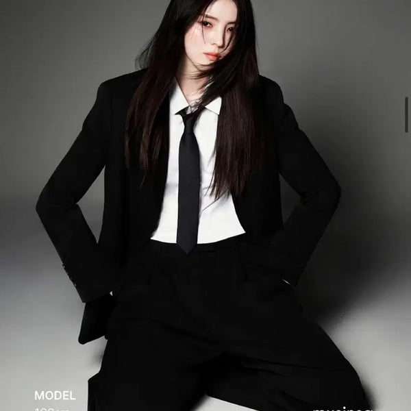 [BUNJANG] Musinsa Standard Women's Basic Blazer Black / 무신사 스탠다드 우먼즈 베이식 블레이저 블랙