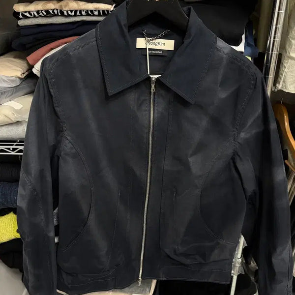 [BUNJANG] JiyongKim Sun-Bleached Blouson Jacket Navy S / [S] JiyongKim 선블리치드 블루종 자켓 네이비