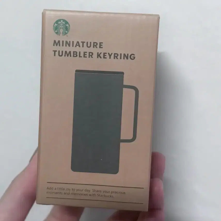 [BUNJANG] Starbucks Miniature Tumbler Keychain Dark Grey (Sealed) / 미개봉) 스타벅스 미니어처 텀블러 키링 다크 그레이