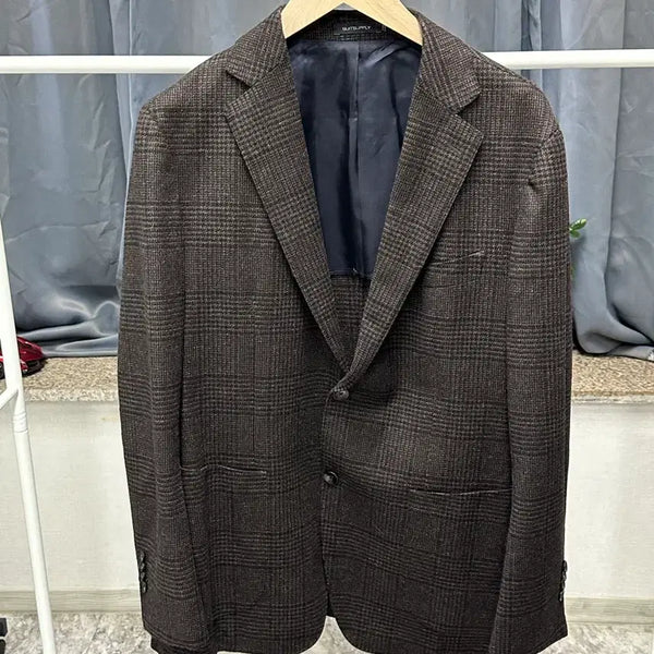 [BUNJANG] Suitsupply Brown Check Blazer Men's Size 100-105 / [ 수트서플라이 ] 정품 / 남성100-105 / 브라운 체크 블레이저