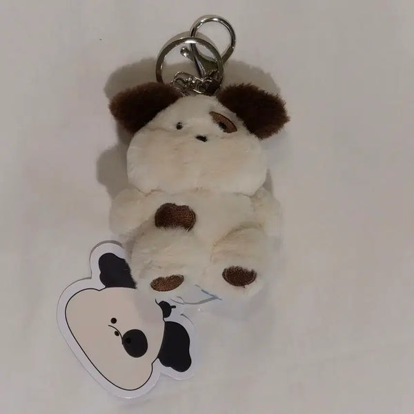 [BUNJANG] Fluffy Friends Sitting Keychain - Spot Edition / 플러피 친구들 시팅 키링 얼룩