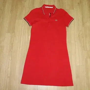 [BUNJANG] Lacoste Navy Short Sleeve Dress / (55)A1411. 라코스테/네이비 반팔원피스