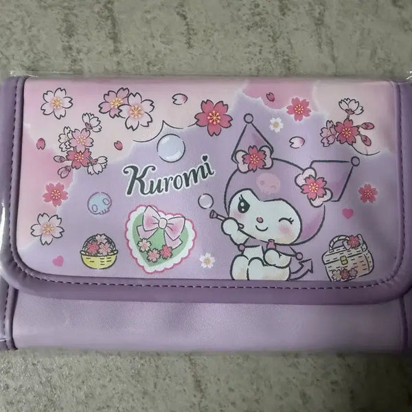 [BUNJANG] Sanrio Limited Edition Sakura Kuromi Passbook Pouch / 산리오 한정판 사쿠라 쿠로미 통장파우치