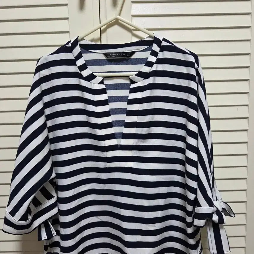 [BUNJANG] Zara Marine Stripe Blouse M / zara 자라 마린스트라이프 블라우스 M