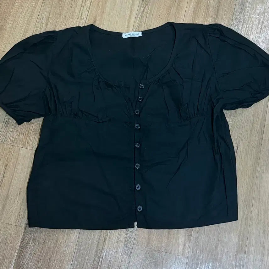 [BUNJANG] GRANDMARKET Black Puff Blouse / [GRANDMARKET] 블랙 퍼프 블라우스(7월할인중)