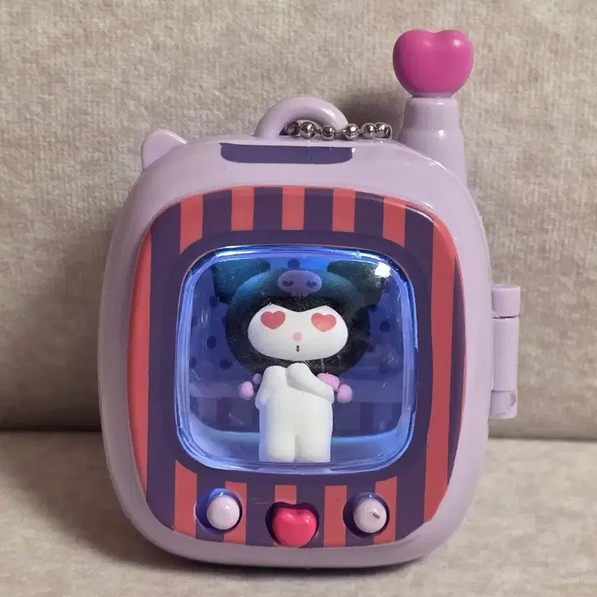 [BUNJANG] Sanrio Kuromi LED Pipi Figure TV Keychain / 새상품) LED 산리오 쿠로미 TV 키링 삐삐 피규어