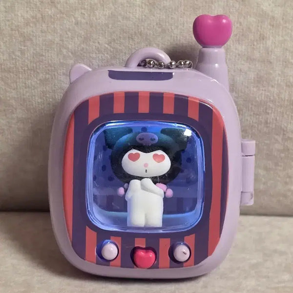 [BUNJANG] Sanrio Kuromi LED Pipi Figure TV Keychain / 새상품) LED 산리오 쿠로미 TV 키링 삐삐 피규어