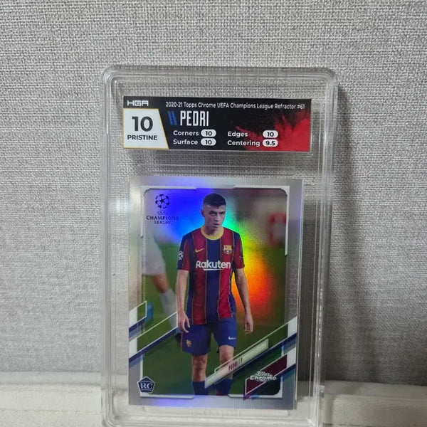 [BUNJANG] Pedri 2022-23 Topps Chrome Champions League Refractor Rookie Card (HGA 10) / 탑스크롬 루키 페드리 챔스 리프랙터