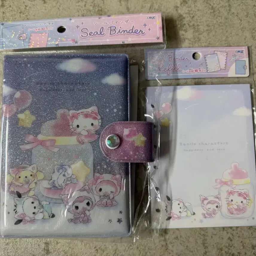 [BUNJANG] Sanrio Characters Seal Binder Refill Set / 산리오 캐릭터즈 씰 바인더 속지새트